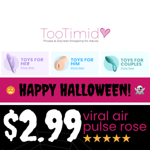 👻🎃 Halloween Special! $2.99 Air Rose