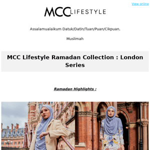 MCC Lifestyle Unveils Its Ramadan Collection..