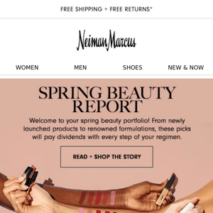 Your spring beauty report is here