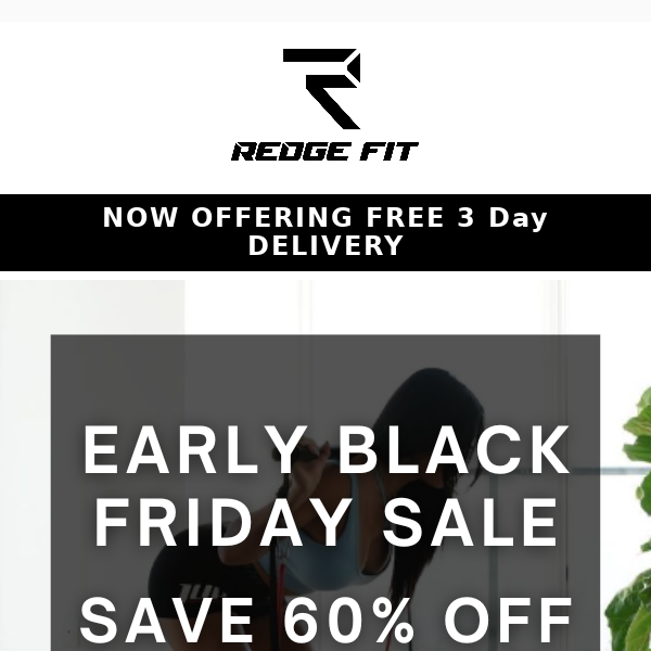 Early Access to Redgefit's Black Friday Sale! 🤩