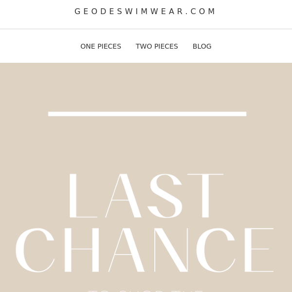 LAST CHANCE to Shop the Warehouse Sale!!