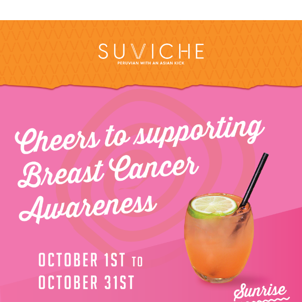 Support Breast Cancer Awareness with SuViche 🩷