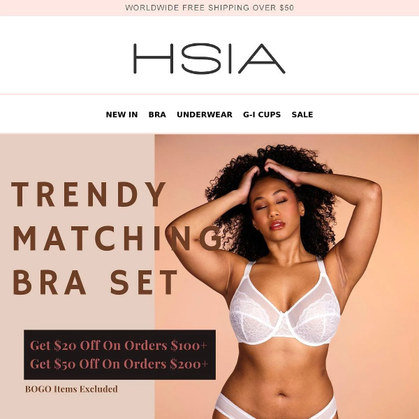 💖Mother's Day Gift Guide:Elegant Lace Bra Set - Hsia