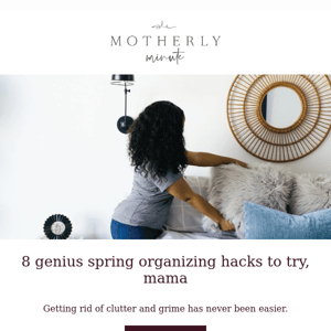 8 genius spring organizing hacks to try, mama