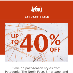 Up to 40% Off Top Brand’s Past-Season Styles
