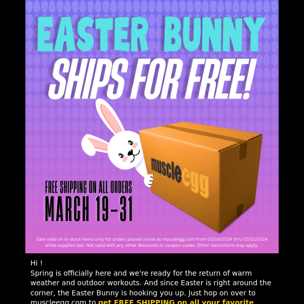 🐰 Free Delivery on Your Favorite Easter Eggs!