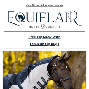 💗 Free Fly Mask With Lemieux Fly Rugs 💗