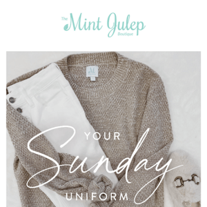 Your Sunday Uniform 😍