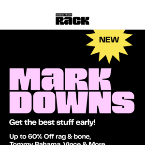 New markdowns up to 60% off