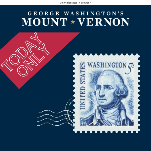 Free Shipping for George Washington's Birthday