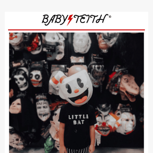 Creep it real in a Baby Teith tee 👻