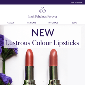 NEW IN: Lustrous Colour Lipstick Shades