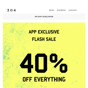 📲 40% OFF // 2 HRS // APP ONLY