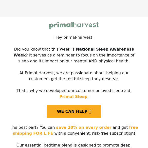 It's National Sleep Awareness Week! 😴