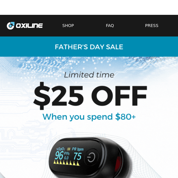 Take the pressure off, with 40% OFF - Oxiline