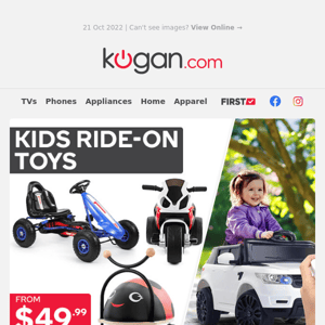 Need a Children's Gift? Mini Ride-On Toys from $49.99