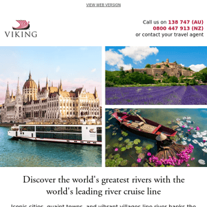 River cruising: one of the best ways to see the world