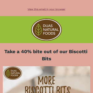 🍎More Biscotti Bits Sale today only!