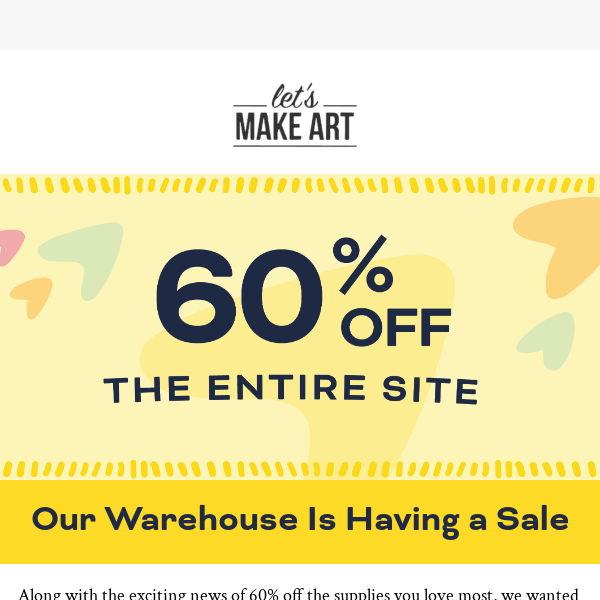 60% Off Sitewide