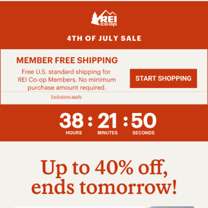 4th of July Sale & Clearance Ends Tomorrow!