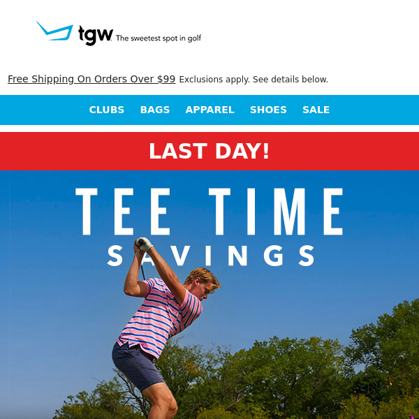 Last Day For Spring Tee Time Deals!