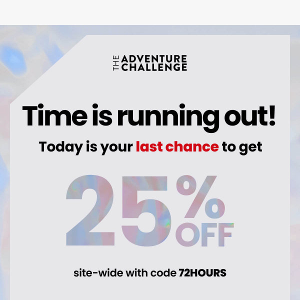 Last chance: 25% off - early access savings ends in.....