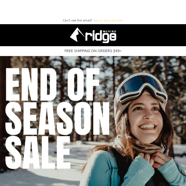 Ridge Merino Co - Latest Emails, Sales & Deals