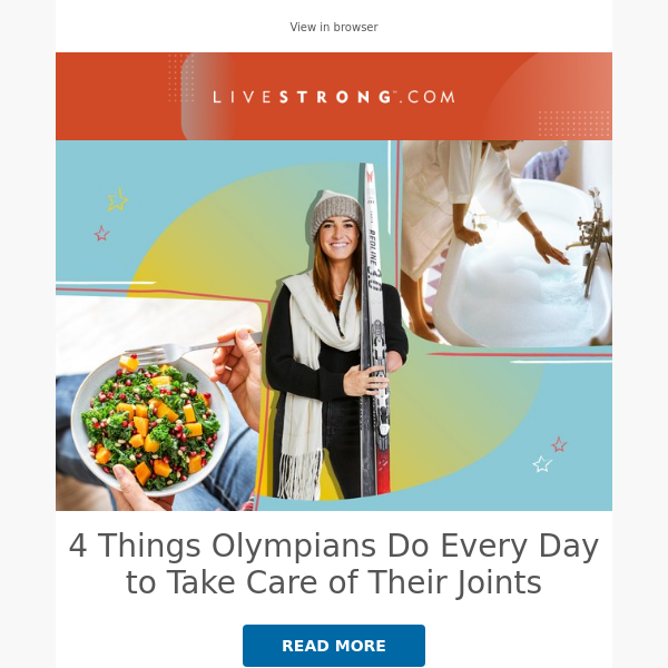 4 Things Olympians Do Every Day to Take Care of Their Joints, The Best Exercises to Get Rid of Armpit Fat, and More