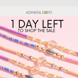 Only 1 Day Left to Save 30% OFF 😫