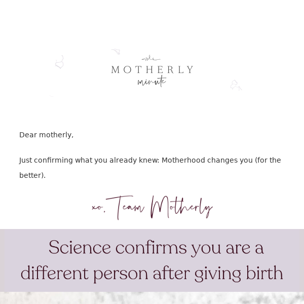 💡Science confirms you are a different person after giving birth