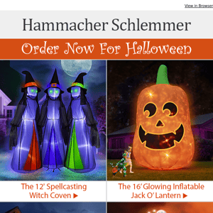 Order Now For Halloween