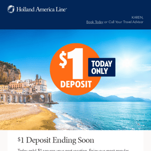 Ending Soon: $1 Deposit