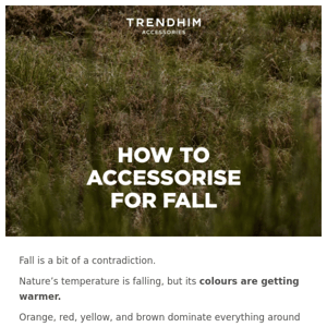 How to get ready for fall