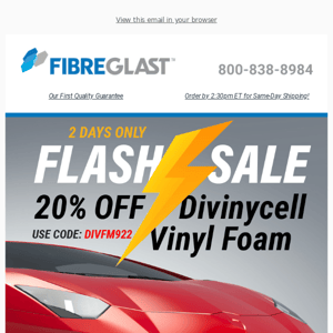 FLASH SALE ⚡ 20% OFF on Divinycell Vinyl Foam