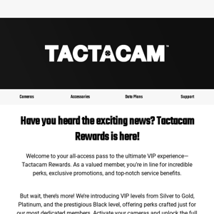 VIP Alert: Tactacam Rewards is Here