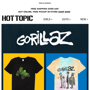 New Gorillaz styles 🎶 to wear to the next show