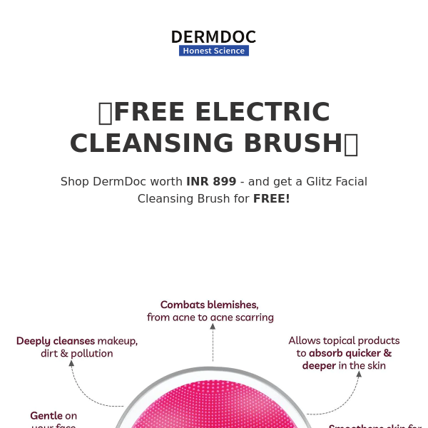 Open for a FREE Electric Cleansing Brush 💙