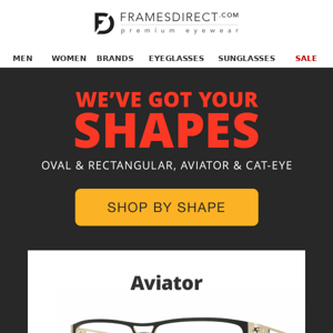Find Your Perfect Frames: Shop by Shape