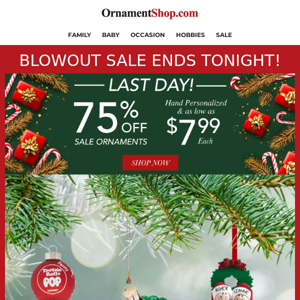 LAST CHANCE: December Blowout Sale ENDS TONIGHT
