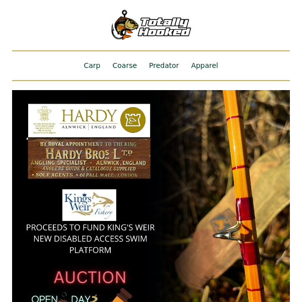 Live Now: A Vintage 1947 Fishing Rod for a Great Cause