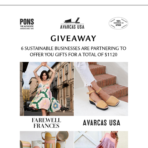 Giveaway - Sustainable Businesses