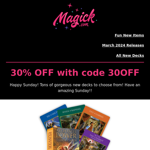 Magick Planet - 30% off only lasts so long! New tarot decks!