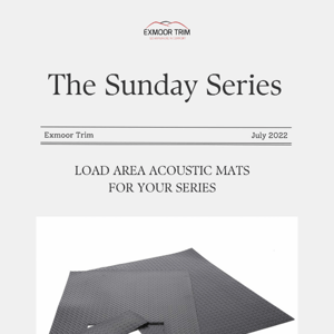 The Sunday Series - Acoustic Mats For Your Land Rover