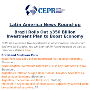 LANR [August 11, 2023]: Brazil Rolls Out $350 Billion Investment Plan to Boost Economy