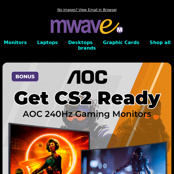 Get CS2 Ready with AOC 240Hz Gaming Monitors