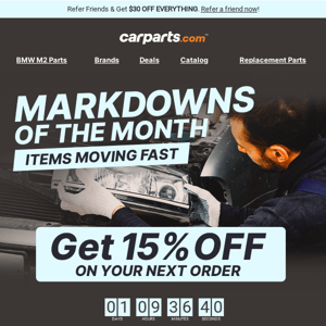 Car Parts, Your 15% OFF Coupon’s About to Expire>>>