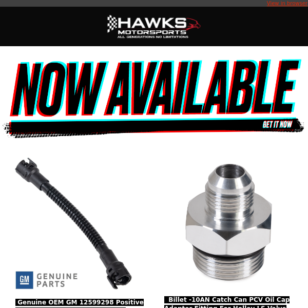 See What's New At Hawks Motorsports - September 15