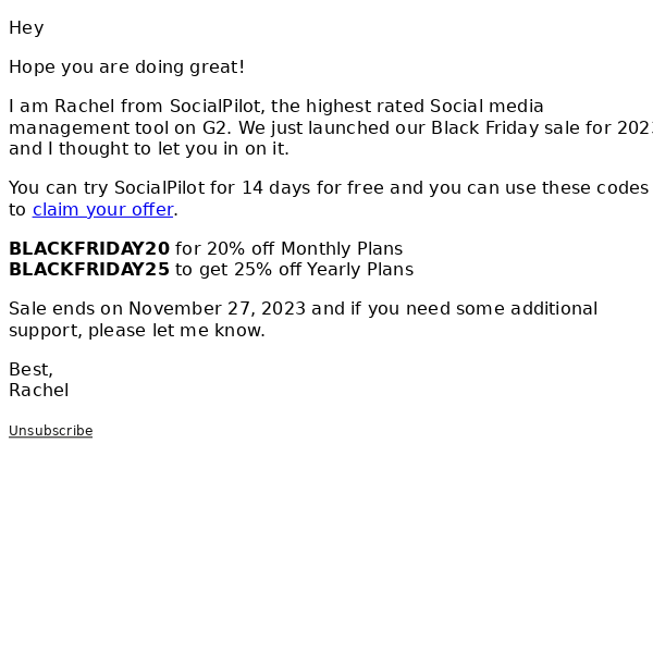 Save 25% for Black Friday