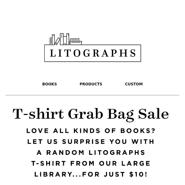 T-Shirt Grab Bag Sale!