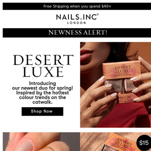 Introducing Desert Luxe... Your Nail Oasis Awaits 🏜️